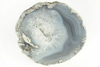 Las Choyas Coconut Geode Half with Banded Agate - Mexico #214215