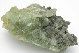 Green Prehnite Crystal Cluster - Morocco #205123
