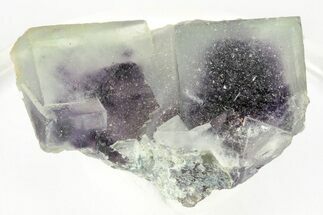 Cubic Fluorite Crystals with Phantoms - Yaogangxian Mine #215777