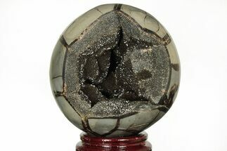 Polished Septarian Geode Sphere - Madagascar #215602