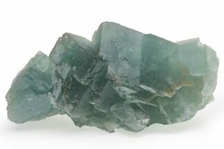 Cubic, Blue-Green Fluorite Crystal Cluster with Phantoms - China #217451