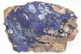 Azurite and Malachite Association on Matrix - Morocco #217774