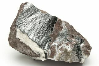 Metallic, Needle-Like Pyrolusite Crystals - Morocco #218094