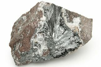 Metallic, Needle-Like Pyrolusite Crystals - Morocco #218114