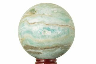Polished Blue Caribbean Calcite Sphere - Pakistan #218074