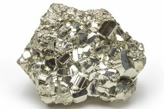 Gleaming Pyrite Crystal Cluster - Peru #138134