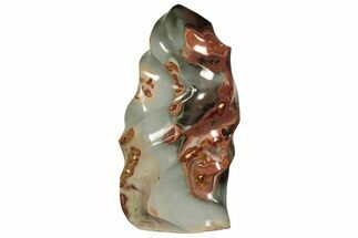 Colorful, Polished Polychrome Jasper Flame - Madagascar #219093
