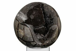 Polished, Septarian Geode Sphere - Madagascar #219104