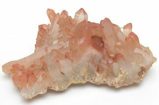 Natural Red Quartz Crystal Cluster - Morocco #219012