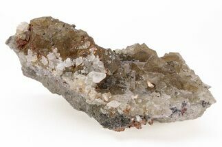 Yellow, Cubic Fluorite Cluster w/ Dolomite - Moscona Mine #219074