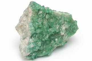 Green, Fluorescent, Cubic Fluorite Crystals - Madagascar #211075