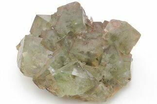 Green Cubic Fluorite Crystal Cluster - Morocco #219260