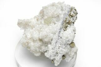 Colorless Apatite, Quartz, and Pyrite Association - Peru #220823