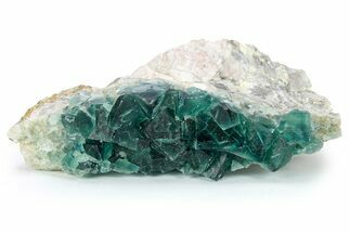 Green, Fluorescent, Cubic Fluorite Crystals - Madagascar #220710