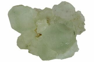 Green Fluorite with Manganese Inclusions on Quartz - Arizona #220883