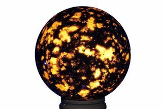 Fluorescent, Sodalite-Syenite Sphere - China #222793