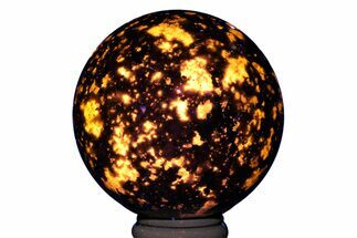 Fluorescent, Sodalite-Syenite Sphere - China #222875