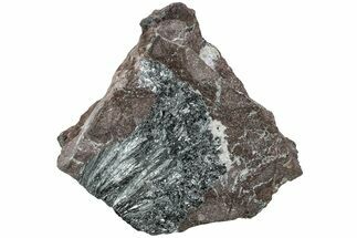 Metallic, Needle-Like Pyrolusite Crystals - Morocco #220637