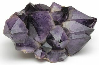 Deep Purple Amethyst Crystal Cluster With Large Crystals #223275