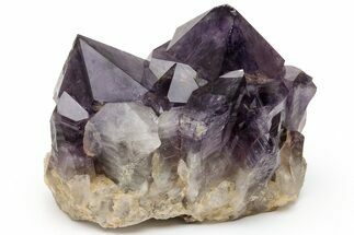 Deep Purple Amethyst Crystal Cluster With Large Crystals #223290