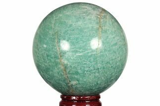Chatoyant, Polished Amazonite Sphere - Madagascar #223303