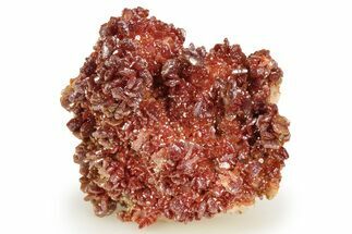Dark Red Vanadinite Crystals on Barite - Morocco #223666