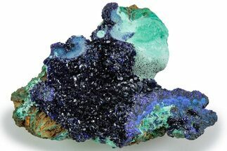 Sparkling Azurite and Malachite Crystals - China #217597