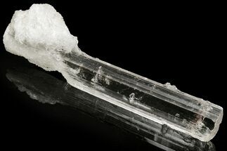 Water-Clear, Selenite Crystal with Hematite Phantoms - China #226097