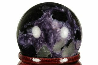 Polished Purple Charoite Sphere - Siberia, Russia #212324
