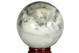 Polished Dendritic Agate Sphere - Madagascar #218911