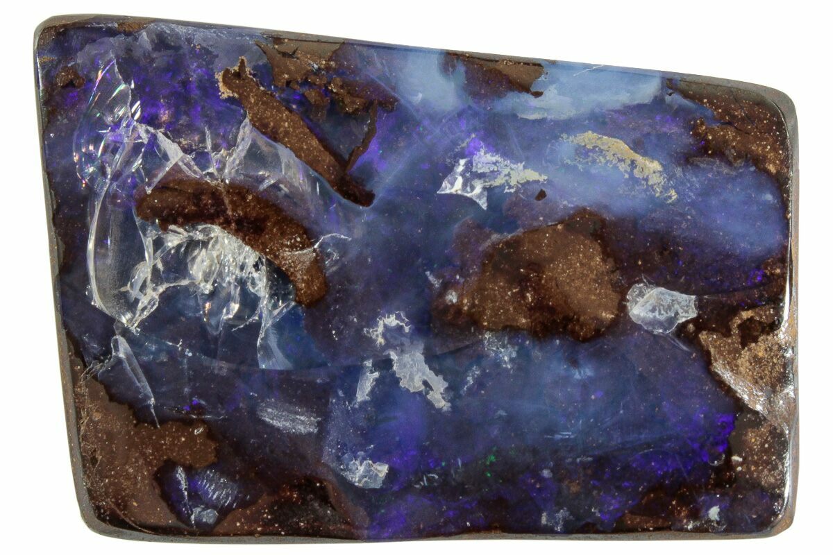 1.35" Vivid Boulder Opal Bead Pendant Queensland, Australia (227132