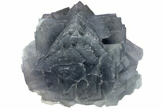 Blue-Purple, Cubic Fluorite Crystal Cluster - Pakistan #221236