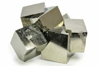 Natural Pyrite Cube Cluster - Spain #227683