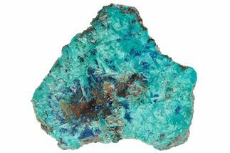 Colorful Chrysocolla and Shattuckite Slab - Mexico #227885