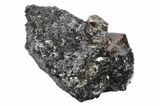 Fluorescent Zircon Crystals in Biotite Schist - Norway #228204