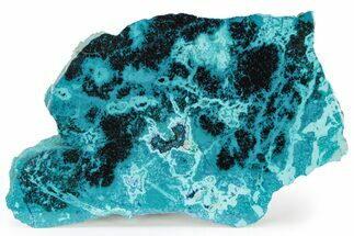 Colorful Chrysocolla and Shattuckite Slab - Mexico #227902