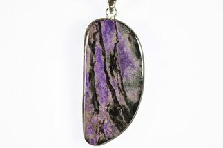Polished Sugilite Pendant (Necklace) - Sterling Silver #228617