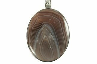 Botswana Agate Pendant (Necklace) - Sterling Silver #228537