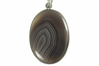 Botswana Agate Pendant (Necklace) - Sterling Silver #228545