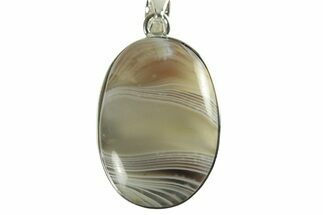 Botswana Agate Pendant (Necklace) - Sterling Silver #228551