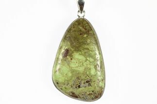 Green Gaspeite Pendant (Necklace) - Sterling Silver #228707
