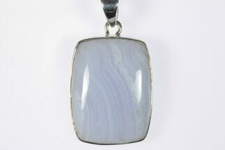Blue Lace Agate Pendant (Necklace) - Sterling Silver #228646