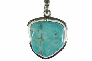 Kingman Turquoise Pendant (Necklace) - Sterling Silver #228507