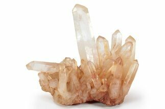 Tangerine Quartz Crystal Cluster - Madagascar #231349