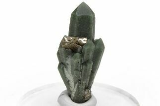 Green, Hedenbergite Included Quartz with Arsenopyrite - Mongolia #231689