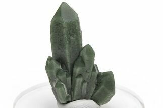 Green, Hedenbergite Included Quartz Cluster - Mongolia #231691