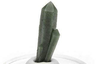Green, Hedenbergite Included Quartz Cluster - Mongolia #231669
