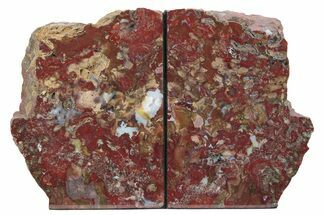 Tall, Red and Yellow Jasper Bookends - Marston Ranch, Oregon #231788