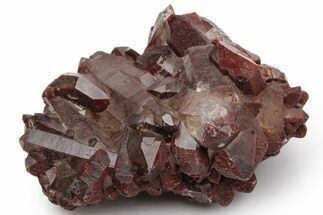 Natural, Red Quartz Crystal Cluster - Morocco #232860