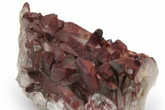 Natural, Red Quartz Crystal Cluster - Morocco #232862